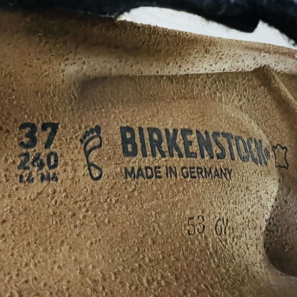 BIRKENSTOCK Gizeh Shiny Black Birko-Flor Slide Slippers - 37 EU - Picture 3 of 11